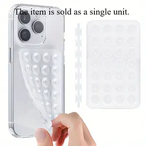 1pc Versatile Silicone Phone Grip Holder with Double-Sided Suction Cup - Strong Adhesive Stand for iPhone & for Android, Ideal for Selfies & Videos