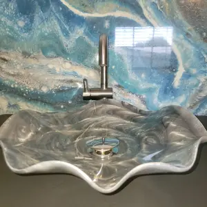 Vessel Sink Silver 15 inch
