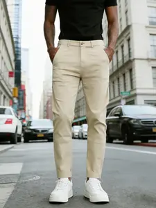 Men's Casual Business Formal Pants, Comfortable Fitted Design, Suitable for Daily Wear and Business Activities, Fashionable Durable Fabric