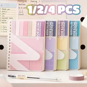 Notebook Set, 1 Count Convenience Notes Including 60 Sheets Sticky Notes, Index Tabs & Notebook, School Office Supplies, Removable Dividers Tabs