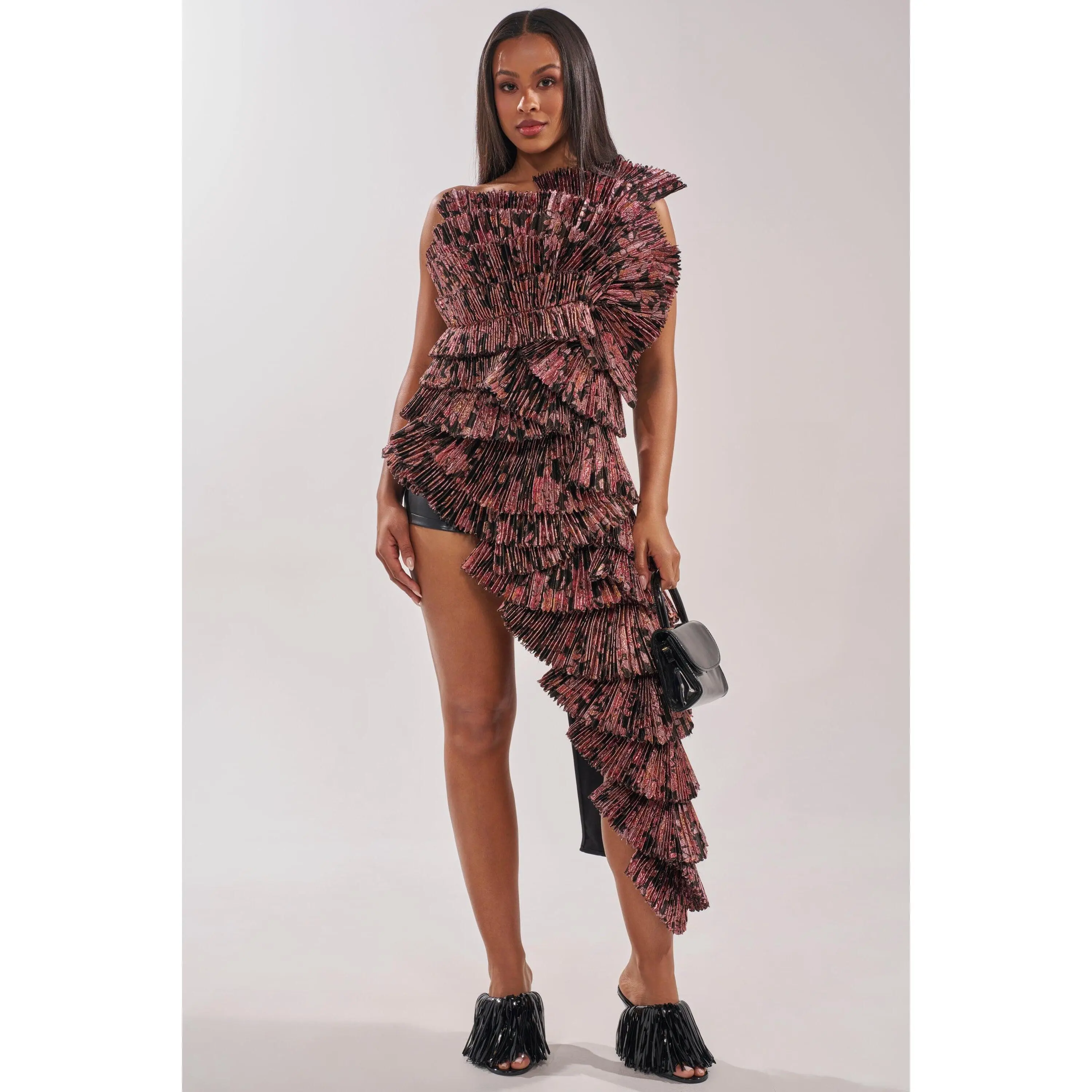 Asymettrical zipper top crochet - TikTok Shop
