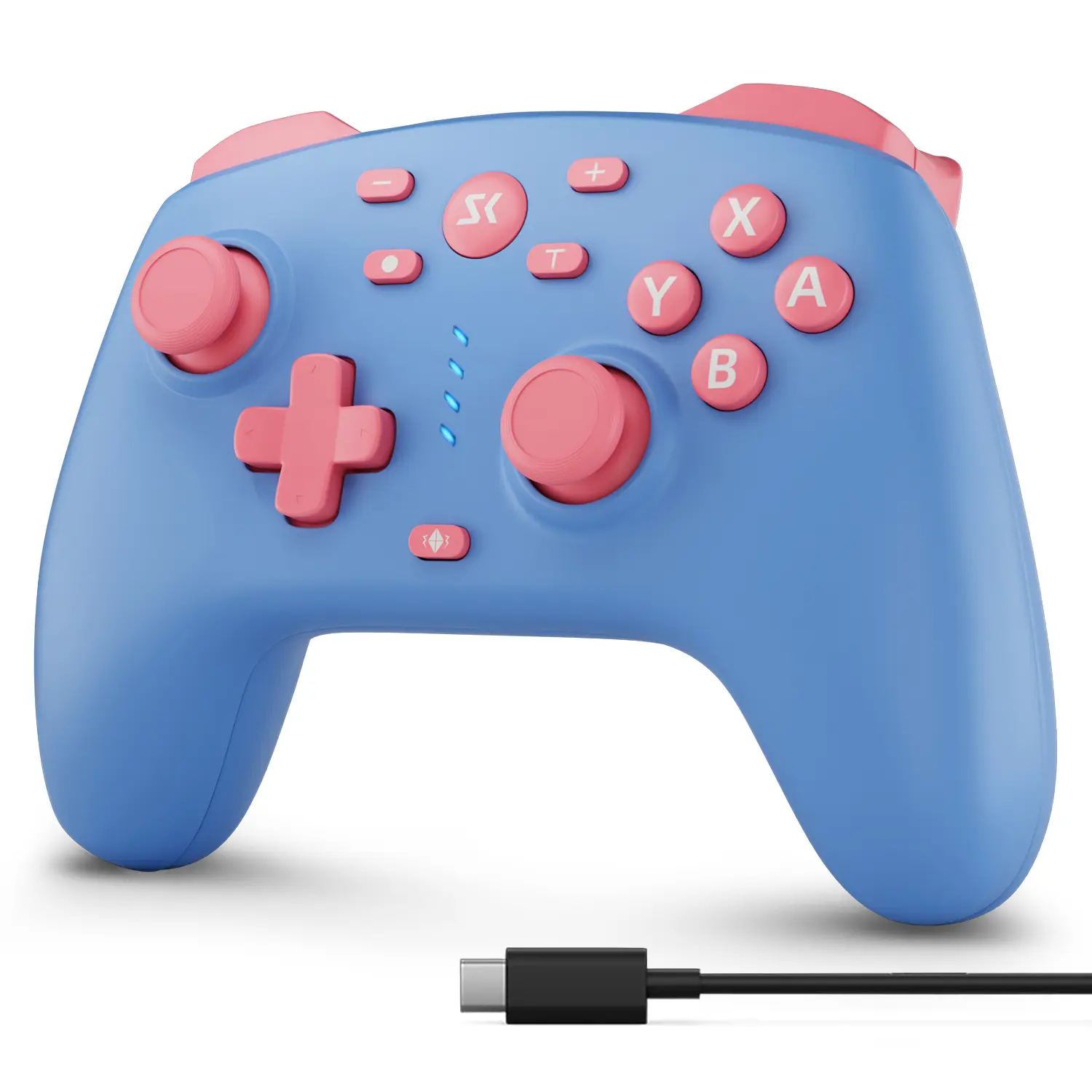 Controller with Hall Effect Triggers & Joysticks/Wake-Up Function, Wireless for Switch (2/OLED/Lite), 2.4G+BT Multi-Platform for PC, Steam Deck, Luna, iOS/Android/macOS, Tablets, Yellow