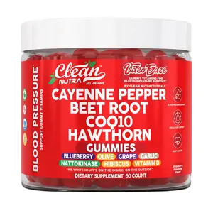 Clean Nutra Cayenne Pepper, Beet Root, CoQ10, Hawthorn & Nattokinase for Circulatory & Vascular Support - Vaso Ease