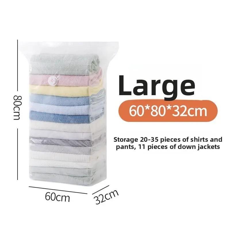 Space Saving Vacuum Bags for Moving, 15 Pack Compression Bags for Clothes, Blankets & Bedding, No Pump Needed, Reduce Bulk for Packing & Storage