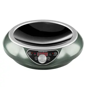 1700W 85V~120V Induction Cooktop Wok Burner 2025 New 1.97″ Deep Concave Curved Surface 16 level Power& Temp Ctrl Electric Stoves Hot Plate Commercial Countertop Burner for Cooking Portable Heater Restaurant Kitchen Quick Heat-up Abangdun