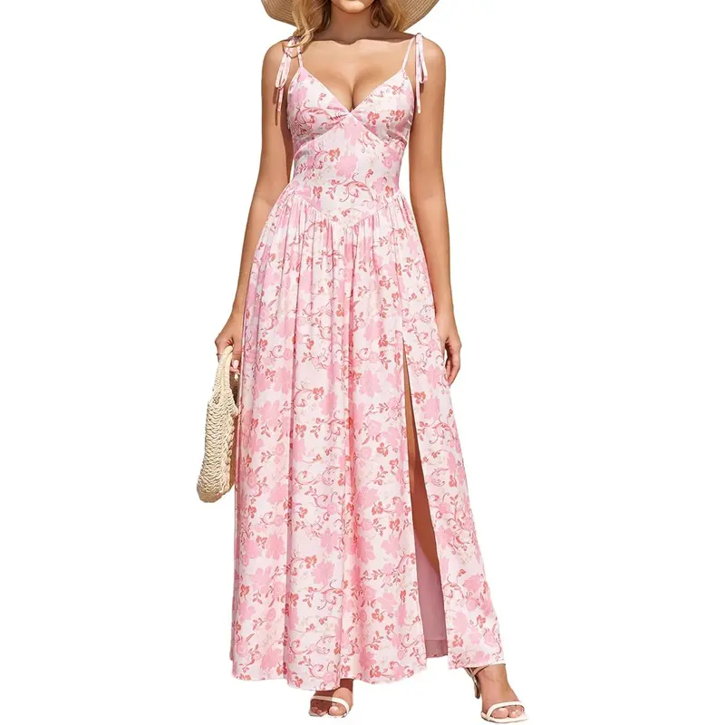 tropical dresses for woman Palm Grove Upf50+ Sleeveless Shift Dress - Blue Multicolor - Size L