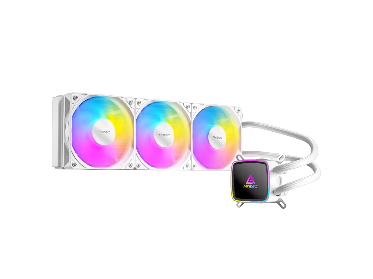 Antec Ultra 360 ARGB White Liquid CPU Cooler, 3x120mm PWM Fans, High-Performance Pump, Intel LGA  1200/1851/20XX & AMD AM4/AM5