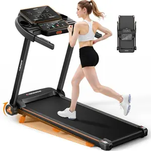 Foldable Incline Treadmill for Home - Extra Large Dual LED Screen, 8.5MPH Maximum Speed