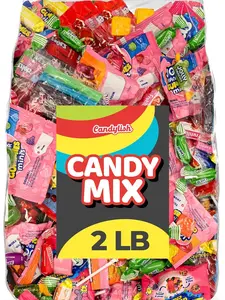 Candylish Assorted Sweet Candies Variety Pack, 2 lb Bulk Individually Wrapped Snack Bag for Parties, Piñata Stuffers