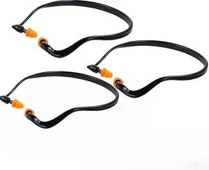 3-Pack Banded Earplugs for Shooting, 29dB NRR Noise Cancelling for Sleep/Work/Concerts - Reusable Silicone Ear Plugs for Hearing Protection, Swimming & Construction (Lightweight, Non-Slip Design)