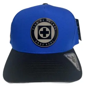 Cruz Azul Cap - Club de Fútbol Cruz Azul Blue and Black Snapback Hat with Emblem