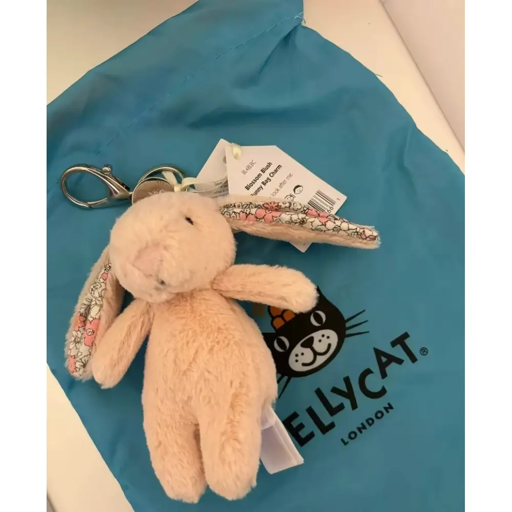 Pink Floral Bunny Pendant