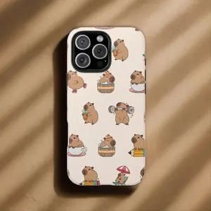 [Must-Have] Capybara Phone Case, Aesthetic Capybara Cover, Unique Phone Case, Tough Case, IPhone 17 Pro Max, 15,14,13,12,XS & Samsung S25,S24