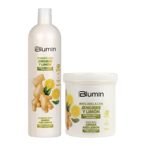 Blumin Kit - Shampoo 1000ml + Hair Mask 700ml With Ginger and Lemon