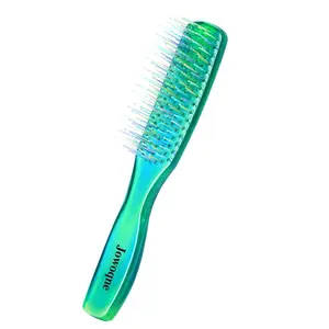 Nylon Double Teeth Hair Comb, 8.26×1.18in, Gradient Ergonomic Grip, Deep Cleansing Scalp Massage Comb for All Hairstyles, Durable, Non-Deformable, Easy-to-Clean, 76g