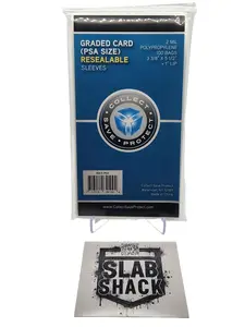 PSA Size Graded Card Sleeves Resealable Bag 2 Mil Team Bags PERFECT FIT