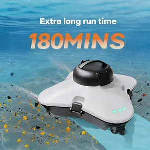 Cordless Robotic Pool Cleaner, Lasts Up to 180 Minutes, Automatic Pool Cleaning, Auto Stops, Ideal for Above Ground Pools Pool cleaning tools