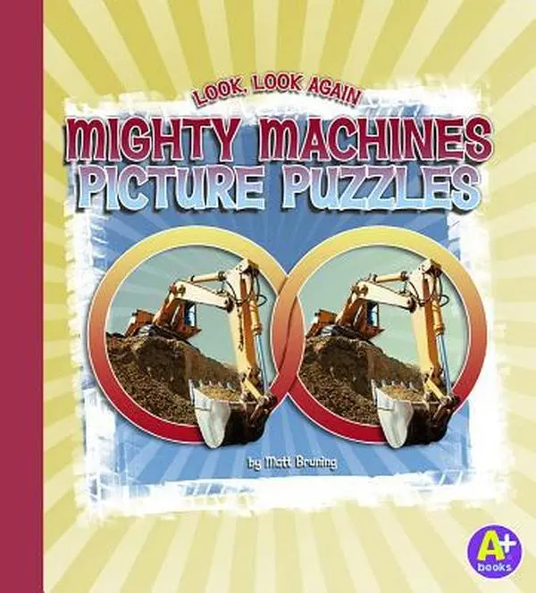 Bruning Matt Used Mighty Machines Picture Puzzles - Airplanes & Trucks Themed Brain Teaser Visual Puzzle (Hardcover, Used Condition, Ideal Gift for Educational Activities)