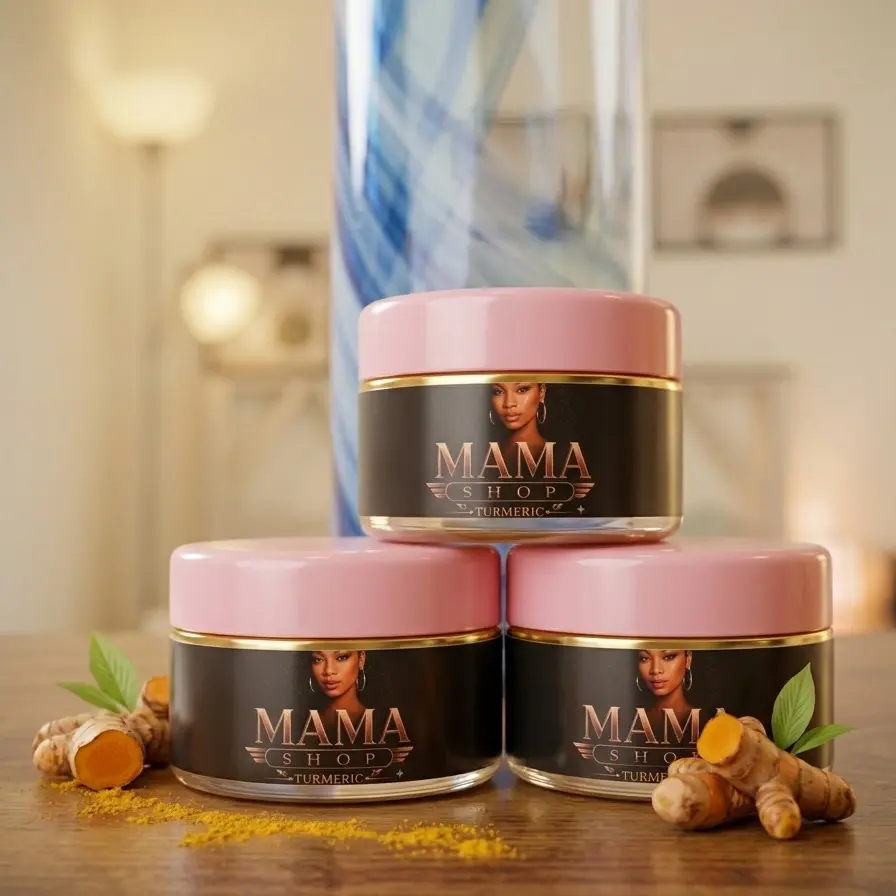 3 PINK TURMERIC BODY OIL-MAMA SHOP Turmeric Cream — Premium Skincare Shot