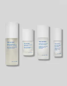 The Outset Hydrated Skin Routine Set - Daily Essentials Regimen with Micellar Cleanser, Prep Serum, Moisturizer & Eye Cream for Hydrating & Moisturizing Skin
