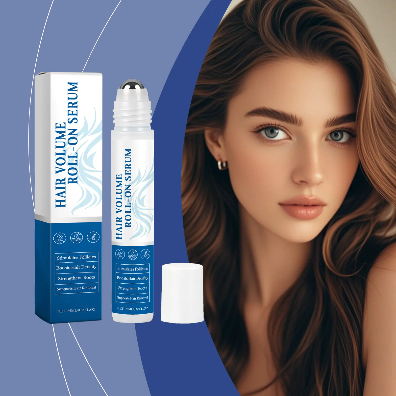 AMZ Rosemary Hair Care Roll-On Essence Nourishes The Scalp, Making It Plump, Strong And Lustrous. It Is A Moisturizing And Nourishing Hair Care Essence, Haircare, Rosemary Hair Tonic