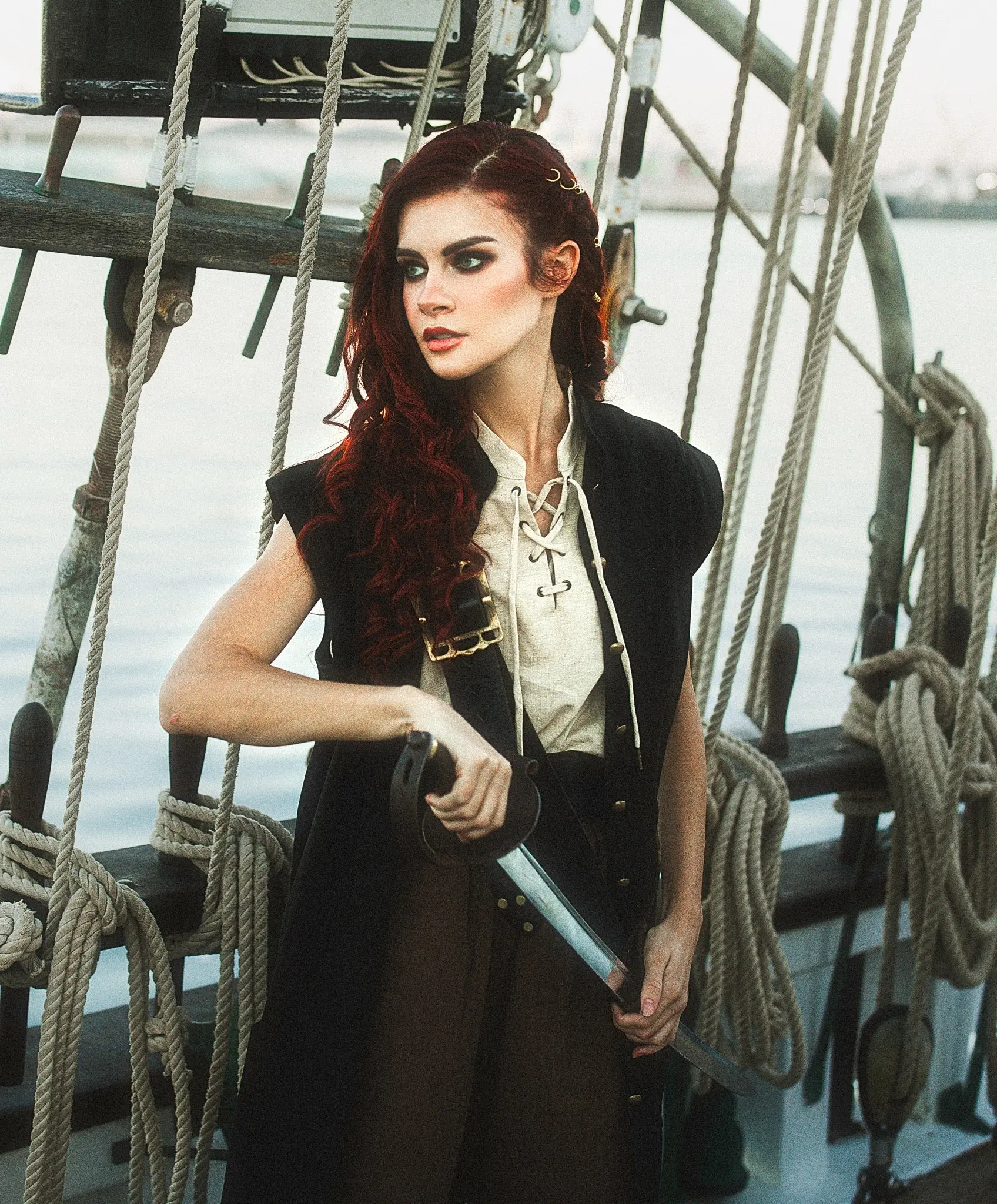 Black Pirate Vest