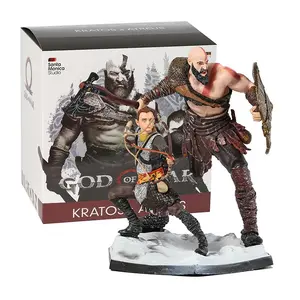 God of War Kratos and Atreus Deluxe Art Scale PVC Figure Model Statue Collection Toy