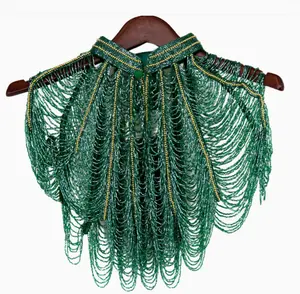 Green Scalloped Capelet