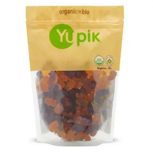 Organic Gummy Bears, GelatinFree, 1.1 lb (17.6 oz), GlutenFree, Vegan, NonGMO, Natural Colors Flavors, Made from Juice, Sweet Candy, Delicious Snack, Ideal for Gifting