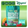 Zeolite Kids Detox Gummies (Mixed Berry Flavor) - Zoyava 9-in-1 Kid Supplement for Brain, Immune, Vitamin, and Overall Healthcare - 60 Edible Gummies - Made in USA - (For Ages 3+)