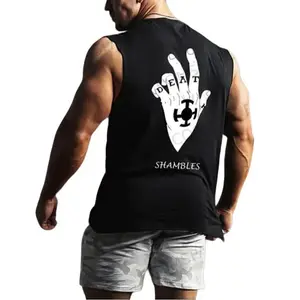 Trafalgar Law Shambles Tank Top – One Piece Anime Gym Shirt with Death Surgeon Symbol