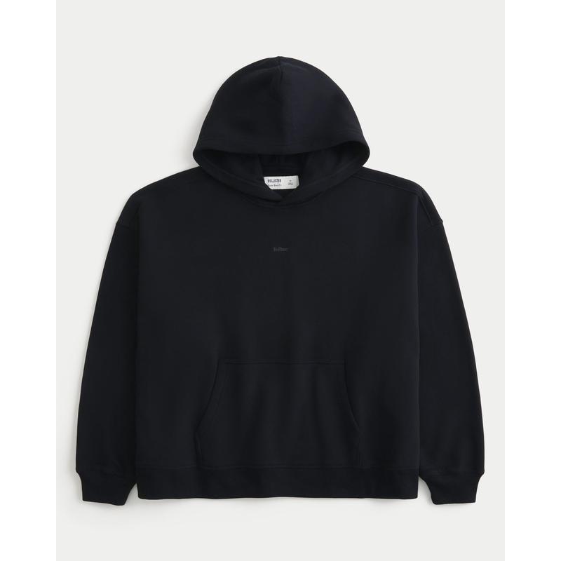 Hollister Feel Good Super Boxy Logo Hoodie