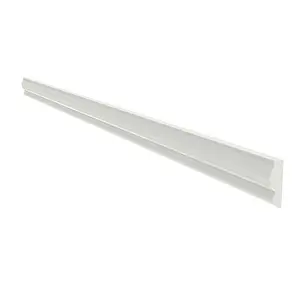 8 x 0.8 Premium MDF Crown Molding Trim - Custom Length, White-Primed 10252