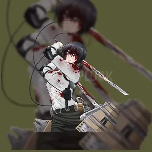 AoT Mikasa V2 Holographic Weatherproof Sticker