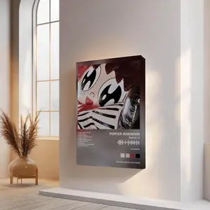 Porter Robinson  Painting Calligraphy Minimalist Inner Frame Painting Elevate Your Space Light Luxury Inner Frame Decor Create a Premium Home Vibe No Drilling Needed Easy to Hang HD Art Inner Frame Perfect for Living Room & Bedroom