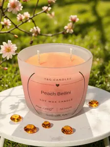 12oz Peach Bellini candle