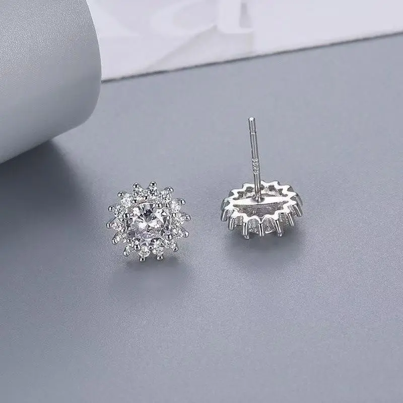 Sunflower zircon earrings