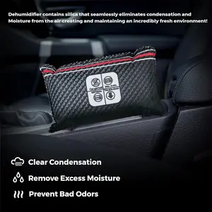 Car Dehumidifier Bag 400g, Absorbs Windshield and Car Interior Moisture, Leak-Proof Reusable Dehumidifier, Dashboard Dehumidifier