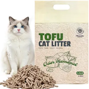 Tofu cat Litter - Micoodor Odor Control cat Litter, Clumping, Flushable, Dust Free, Ultra Absorbent and Fast Drying, 100% Natural Ingredients Fig Extract, Superior Odor Control (5.5lbx1bags)