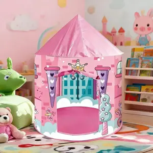 Kids Fun Yurt Play Tent, Portable Outdoor Playhouse, Beach Castle Toy for Boys & Girls, Perfect Christmas Halloween Holiday Gift