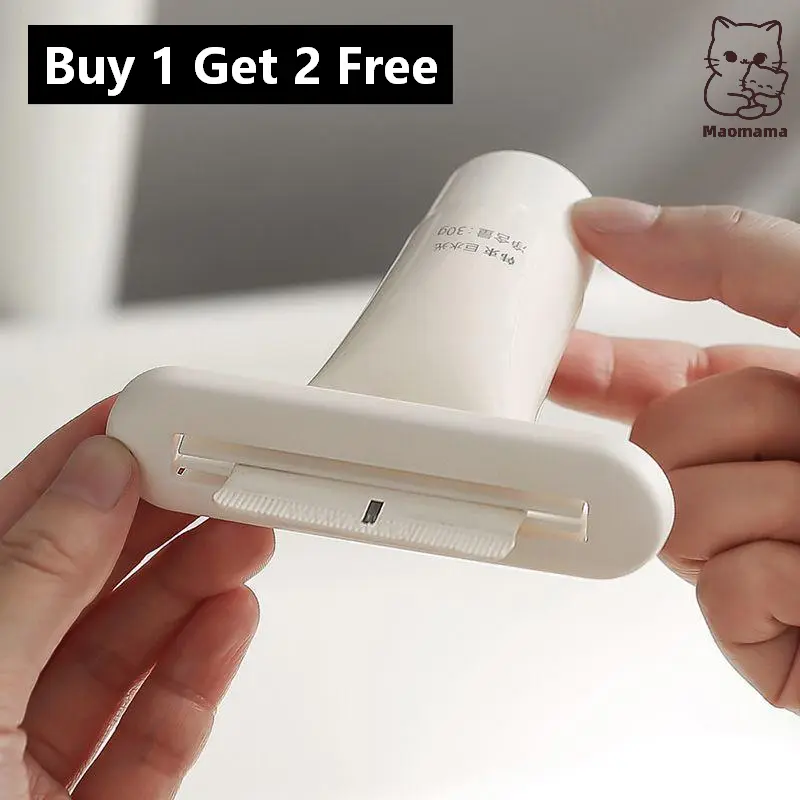 Toothpaste Squeezer Clip Household Manual Rolling Tool Multifunctional Dispenser for Facial Cleanser Hand Cream Bathroom Lazy Gadget