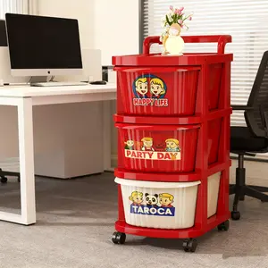 Style Multifunctional Storage Cart, Compact Organizer for Living Room & Bedroom, Ideal for Storing Small Items, Space-Saving Design