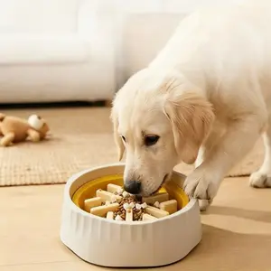 Slow Feeder Dog,Anti-Slip Feeder Slo Bowl Anti-Choking Removable  Easy Clean Slow Feeder Down Eating For Mediumsized Dogs Small Dog puzzle toys