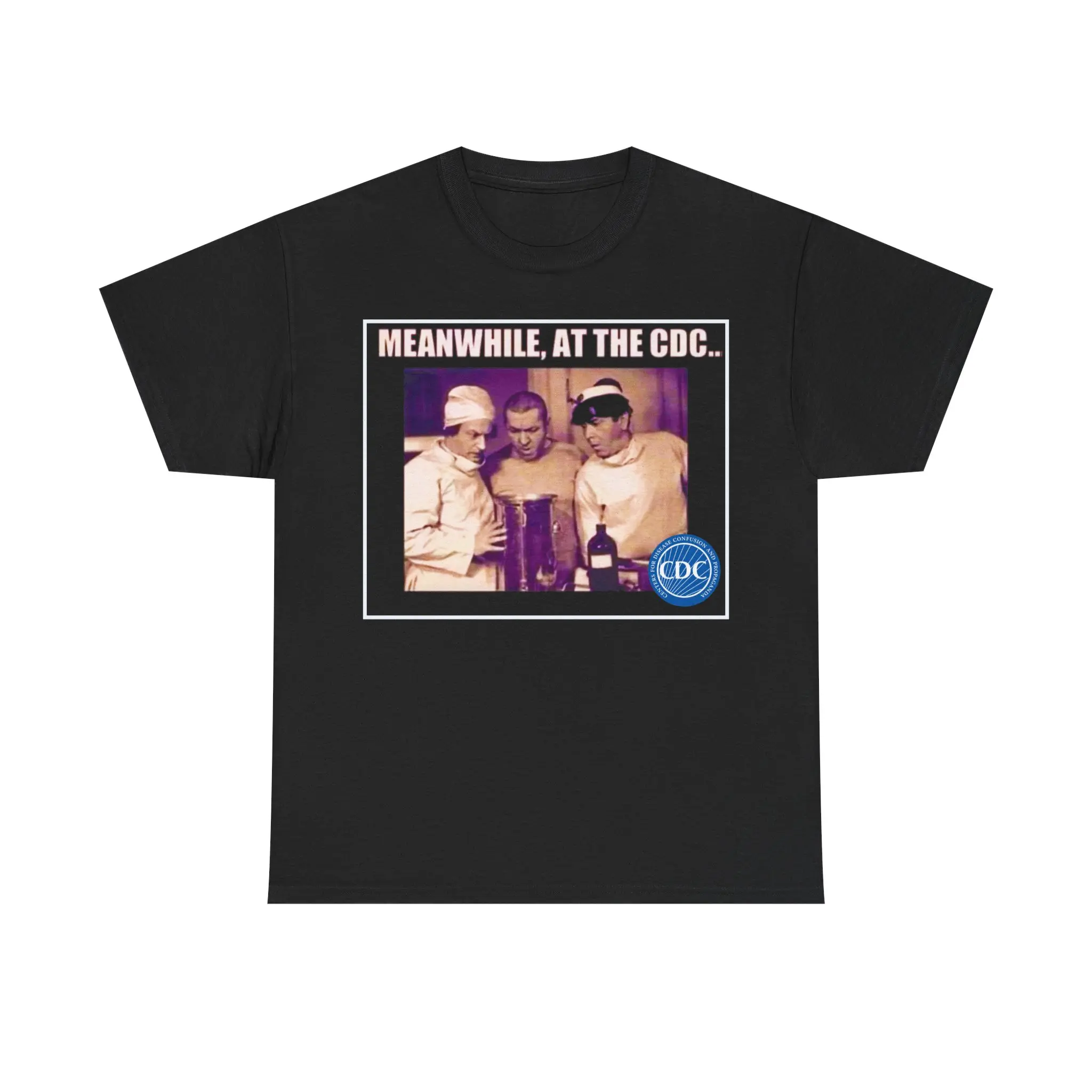 Meanwhile at the CDC Stooges Sleeve Tee
