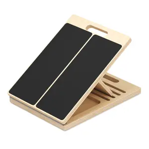 Squat-Assist Slant Board | Adjustable Wooden Calf Stretcher | Incline Board for Leg/Knee/Ankle/Heel Stretching