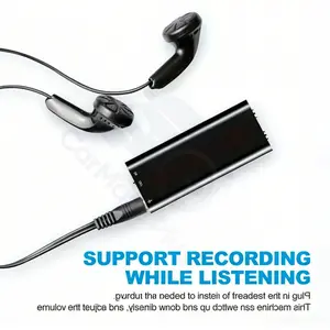 Professional voice activated digital voice recorde 8GB HD noise canceling MP3 player ultra thin portable voice recorder suitable for clear recording and playback in meetings and classrooms (batteries not included).