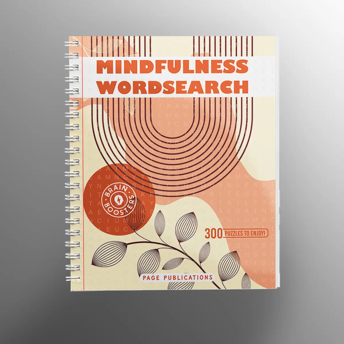 Mindfulness Spiral-Bound Wordsearch Book - Wellness, Gratitude, Positive Words Themes for Mental Wellness, Balance, Relaxation, Mental Clarity