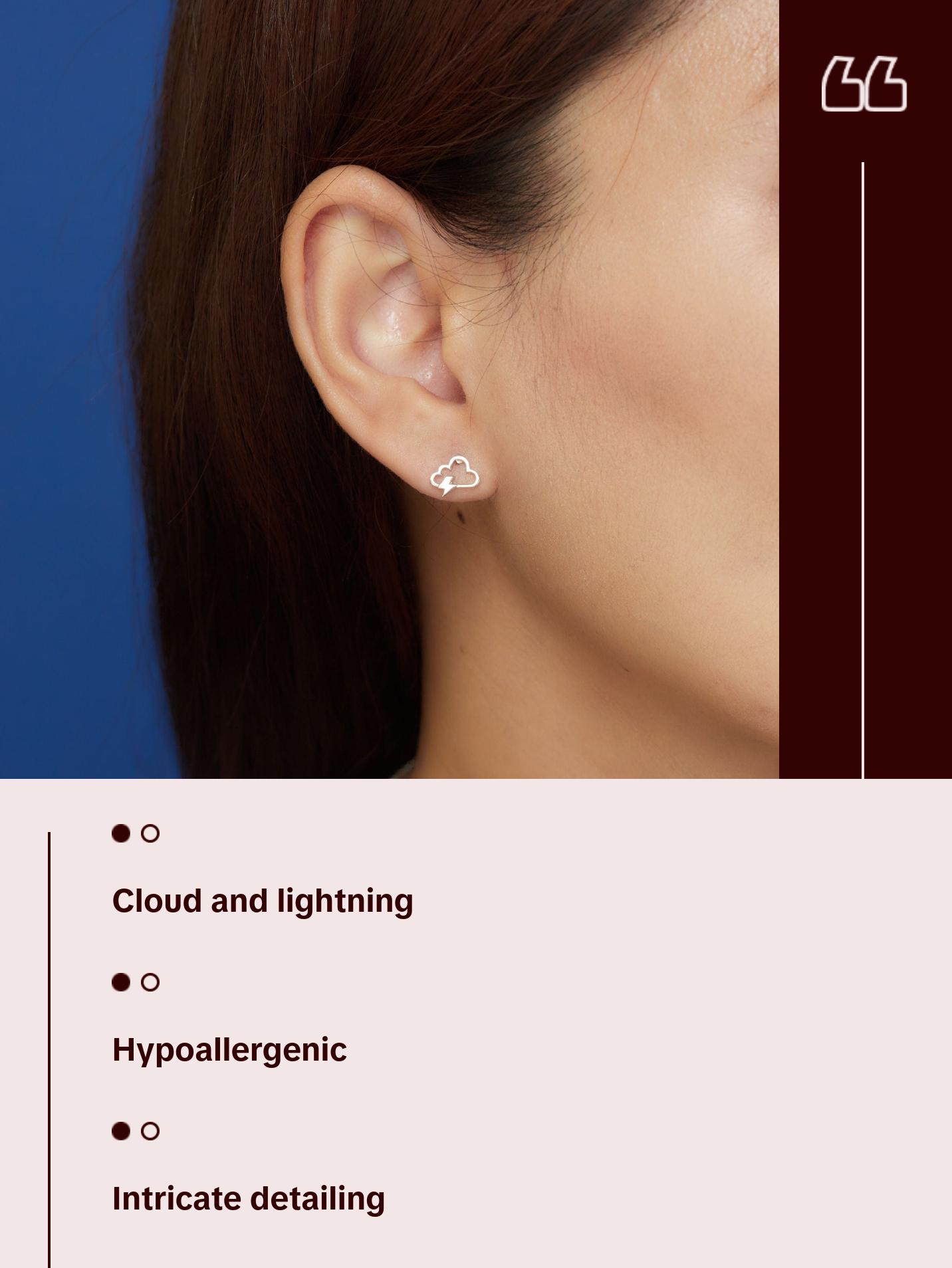 Lightning Cloud Studs Lightning Cloud Studs