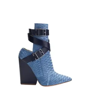 PATMOS BLUE PYTHON BOOTIES