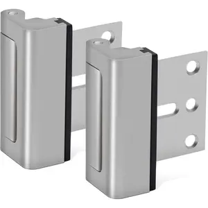 Home  Door Lock, 2 Pack Door Reinforcement Locks for Front Door, Upgraded Door Latch Withstands 800lbs of Force, Prevents Unauthorized Entry, Easy to Install,  for Solo Living